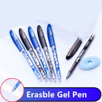 100 PcsLot 0.5mm Gel Pen Erasable Pen Refill Rod Set High Capacity Blue Black Ink Shool Washable Handle Pens Writing Stationery