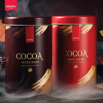 Aroma Cocoa powder 100% (Signature & Selection)  (300 กรัม/กระป๋อง)