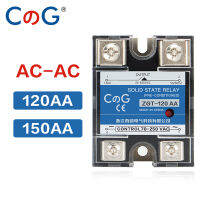 CG 150AA รีเลย์เฟสเดียว AC เป็น AC 70-280VAC ถึง24-480V 120A 150A AA ฮีทซิงค์โซลิดสเตตรีเลย์