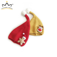 I LOVE DADDY&MUMMY 1-7Years Plush Pompom Baby Christmas Hats Autumn Winter