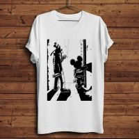 Depraved Drunkard Dog And Mouse Funny T Shirt Men White Homme Cool Hipster Punk Anime