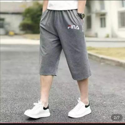 กางเกงขา4ส่วนลำลองผู้ชาย เทรนด์ฤดูร้อนขนาดพิเศษหลวมกีฬาแฟชั่นกางเกงขาสั้นกลางแจ้งสวมใส่กางเกงตัดเทรนด์
