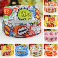 22mm 25mm 38mm 75mm Explosion Cloud Cartoon Character printed Grosgrain Ribbon party decoration 10 Yards Mul070 Gift Wrapping  Bags