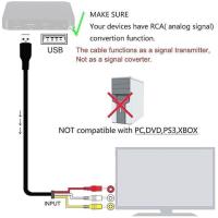 HDMI To AV HDMI To 3RCA Red Yellow White Difference Cable HDMI Video TO 3RCA Audio T8X5