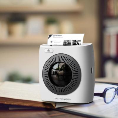 Portable Mini Photo Printer Bluetooth-compatible 4.0 Phone Connection Wireless Thermal Printer Label Notes Printer Papers