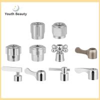 YOUTH BEAUTY 1Pcs สากล แกน Handwheel มือจับสวิตช์ Faucet รางน้ำขนาดเล็ก Faucet Handle ที่จับอ่างล้างหน้า วาล์วสามเหลี่ยม