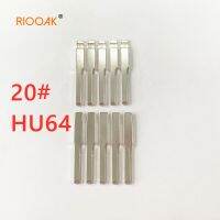 Riooak รีโมท10ชิ้น/ล็อตกุญแจแบบพับ20 Lishi Hu64สำหรับ Kd กุญแจรถยนต์รีโมทเปล่าสำหรับเปลี่ยน Benz อุปกรณ์ตกแต่งภายใน