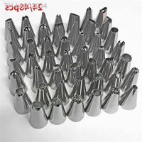 ∈❆▼ 24/48 pcs Stainless Steel Nozzle Tips DIY Cake Decorating Tool Icing Piping Cream Pastry Bag Nozzle Kitchen Bakery Tool