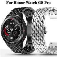 For Honor Watch GS Pro Magic Watch 2 46mm Stainless Steel Strap Alloy Metal 22mm Watch Band Dragon Scale Bracelet Wristband Straps