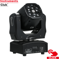 Instruments C100เล็ก ~ 250V 6X15W 4in1 LED RGBW ไฟ LED H-Ead Light L-Ighting Fixting 13ช่องรองรับการรัน/DMX512/เสียงเปิดใช้งาน/Master-Slave