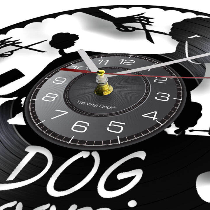 dog-grooming-salon-sign-vinyl-record-wall-clock-poodle-puppy-pet-shop-decor-dog-baths-haircuts-nail-trimming-retro-wall-watch