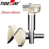 Tideway 1pcs 25mm-42mm Forstner tips Woodworking เครื่องมือ Set Wood Boring เจาะ Bits Self Centering Hole Saw Cutter