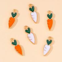 20pcs 5*16mm Cute Love Heart Mini Carrot Enamel Charms for Handmade Craft Earrings Pendants Necklaces Jewelry Making Accessories DIY accessories and o