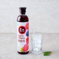 청정원 홍초 Red &amp; Blackberry Hongcho Drink ชงโฮน้ำผลไม้สกัดเย็นเข้มข้น 900 ML.