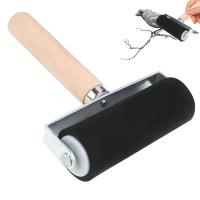 Applicator Handle Wood ภาพพิมพ์ Roller Ink Art Brush Roller Craft Paint With Painting With Size1.38 Ink Inch Rubber 3 Tool-iotc29 mall