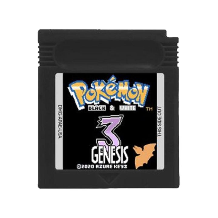 ตลับเกม-pokemon-series-16บิตเครื่องเล่นวิดีโอเกมการ์ด97นิ้วเติมพลังงานสีดำขาวกำเนิดสำหรับเกมไพ่-gbc