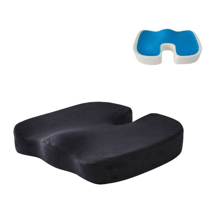 [COD]Gel Orthopedic Chair Cushions Velvet Office Sitting Cushion Antistress Seat On The Chair