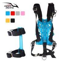 [COD] Aluminum Alloy Diving Backplate Set BCD backplane Scuba Harness System Hardware Backmount