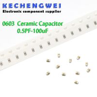 100pcs 0603 50V SMD Thick Film Chip Multilayer Ceramic Capacitor 1pF - 22uF 10NF 100NF 1UF 2.2UF 4.7UF 10UF 1NF 100PF 22UF Electrical Circuitry Parts