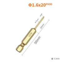 1ชิ้น50มิลลิเมตรความยาว PH2ไขควงบิต14นิ้ว Hex S Hank โลหะผสมเหล็กไขควงบิตแม่เหล็กไฟฟ้าไขควงบิตเครื่องมือมือ