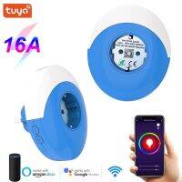 Tuya Smart Life 16A Wifi Wall Electric Socket RGB Color Changing Night Light EU 220V Adapter Compatible with Alexa Google Home Ratchets Sockets