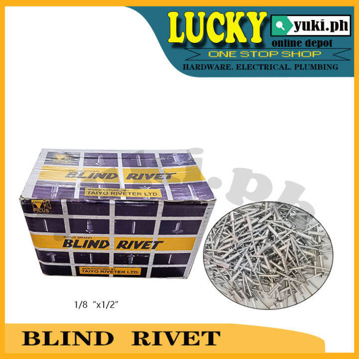 BLIND RIVET 1/8x1/2 inches / 5/32x1/2 inches / 3/16x1/2 inches / 3/16x3