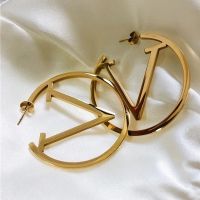 【YP】 2022 New Trends V Hoop Earrings Punk Round Ear Jewelry