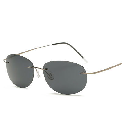 Fashion with Case Polarized Titanium Sunglasses Polaroid Brand Designer Gafas Men Round Sun Glasses Sunglasses for Men
