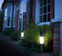 Led Solar Lamp Cylindrical Landscape Outdoor Waterproof Floor Pathway Light For Garden Path Yard Patio Driveway Walkway