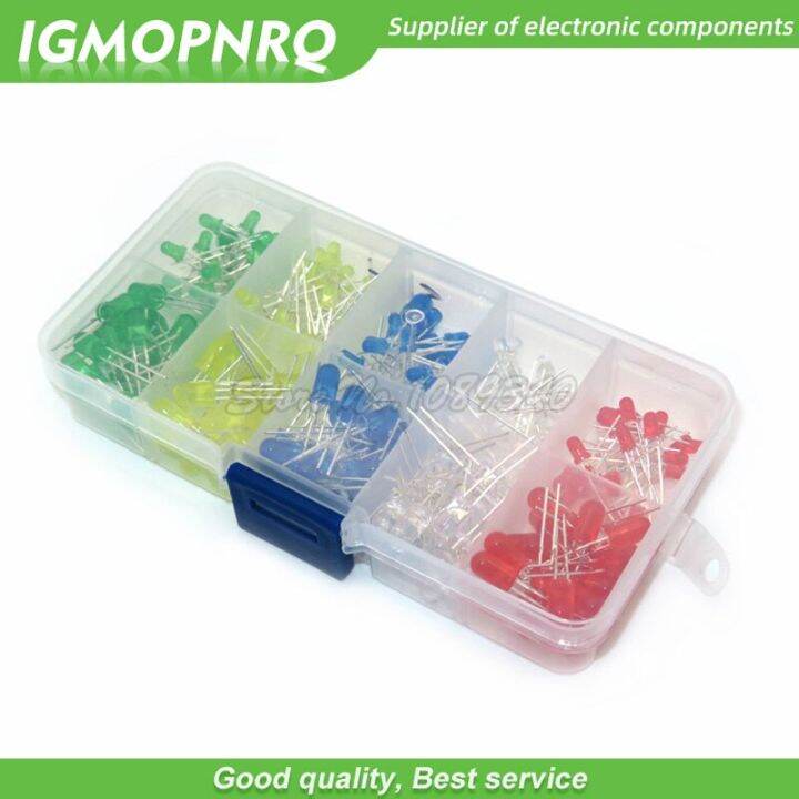 200pc-3mm-5mm-each-20pcs-led-kit-mixed-color-red-green-yellow-blue-white-light-emitting-diode-assortment-with-free-box