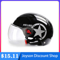 Motorcycle Helmets Half Face Helmet 34 Open Face Helmet One Size Uni Moto Scooter Head Protector Sunscreen Lens Anti UV
