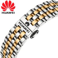 ❀❀ Suitable for smart watch butterfly buckle gold-plated steel strap solid new high-end cool