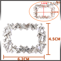 Lasle 1ชิ้นเครื่องประดับคริสตัลที่หนีบรองเท้าเจ้าสาวไรน์สโตนหัวเข็มขัดรองเท้าผู้หญิงคลิปติดรองเท้าคริสตัลงานแต่งงานรองเท้าตกแต่งรองเท้าเครื่องประดับรองเท้าเครื่องประดับ