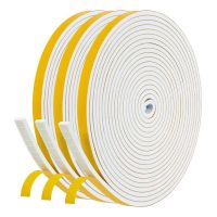 【LZ】☾☫  Self Adhesive Foam Tape Door Window Seal Door Draught Excluder Weatherstripping 6Mm Wide X 3Mm Thick 3 Pcs Each