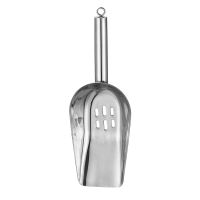 Stainless Steel Ice Scoop with Drain Holes