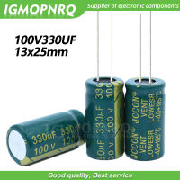 5ชิ้น100V330UF 13*21มิลลิเมตร igmopnrq อลูมิเนียมตัวเก็บประจุด้วยไฟฟ้าสูงบ่อยความต้านทานต่ำ13x21mm