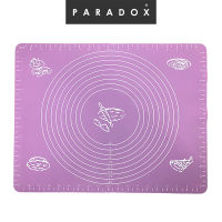 Paradox พาราด็อกซ์ : แผ่นซิลิโคนนวดและอบขนมมีมาตรวัด สีม่วง Silicone Baking Mat with measurement  50x40x0.1 cm.   XMAS Christmas Party New Year Christmas Xmas New Year Party High Quality