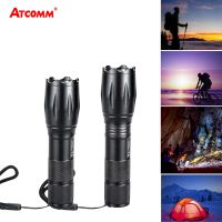 XML T6 LED Flashlight 4000 Lumen 5 Modes Zoomable 18650 Battery Powered Portable Torch Home Security Outdoor  Emergency Lighting Rechargeable  Flashli