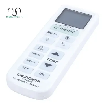 Chunghop universal deals remote codes