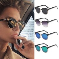 【hot】✜♗✇  Rice Color Film Sunglasses Anti-Ultraviolet Fashion Trend All-Match Reflective Oculos Dsol