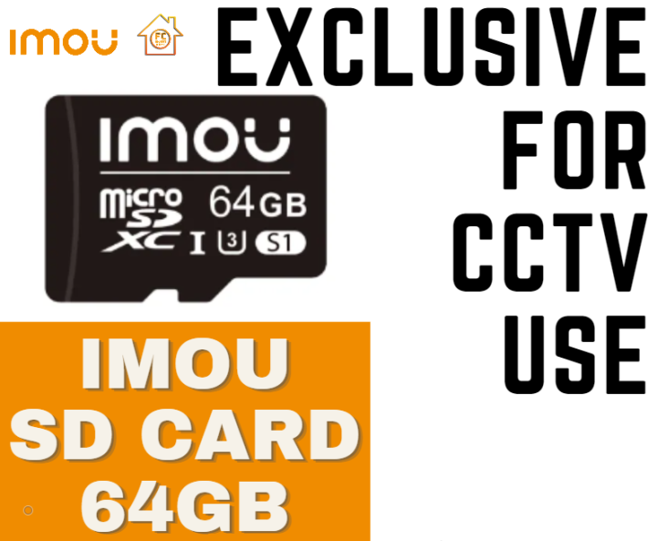 IMOU SD Card 64GB Exclusive MicroSDXC Memory Card for Surveillance