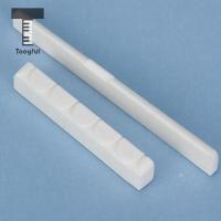 ‘【；】 Tooyful High Quality Replacement Buffalo Bone Bridge Saddle And Nut Slotted Set Part For Classical Acoustic Folk Ukulele Guitar