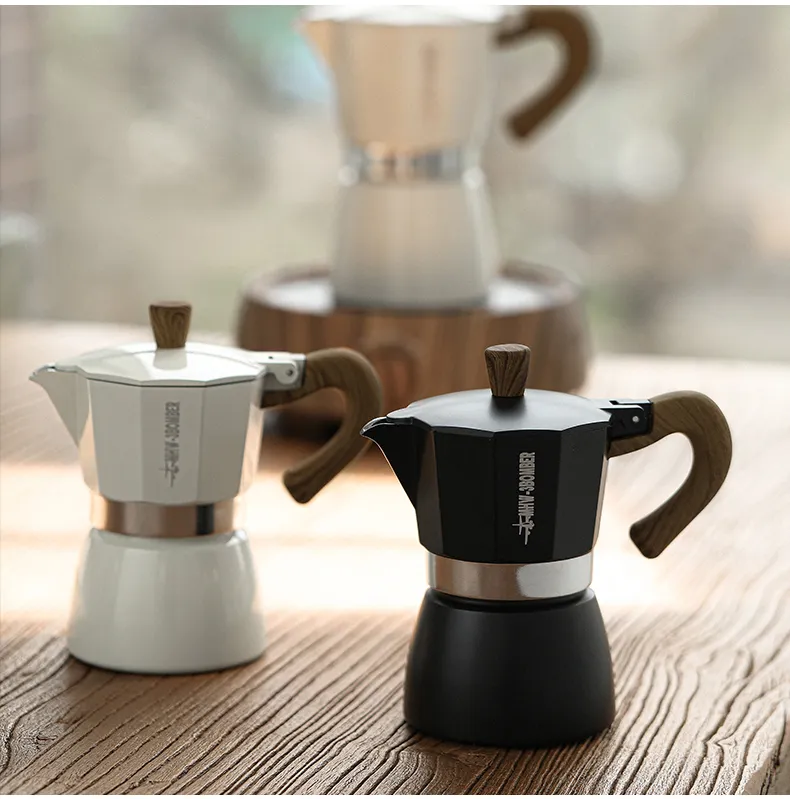 Moka Pot GROSCHE Milano Stovetop Espresso Maker Pack 4 color 3D Model  Collection