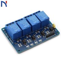 โมดูลรีเลย์4ช่องสัญญาณโมดูลโซลิดสเตทริกเกอร์ระดับต่ำ5V Dc สำหรับ Arduino Raspberry Pi Dsp Avr Pic Arm