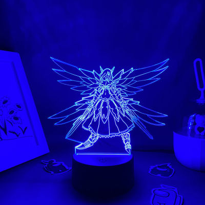 อะนิเมะ F Airy T ail รูป erza 3D LED ไฟในคืนของขวัญที่มีสีสันสำหรับเพื่อนห้องนอนตกแต่งตารางมังงะนางฟ้าหางนีออนลาวาโคมไฟ