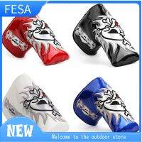 FESA ที่คลุมศีรษะฝาครอบพัตเตอร์กอล์ฟหนัง PU ฝาครอบใบพัดปลอกหุ้มหัวไม้กอล์ฟฟิตกอล์ฟคลับเครื่องประดับศีรษะกีฬา1ชิ้น