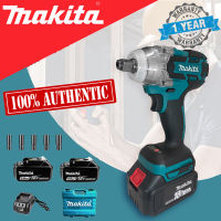 Makita ประแจไฟฟ้าไร้สาย คุณภาพสูง แบต 2 ก้อน Brushless Electric Impact Wrench ประแจไฟฟ้า 2 แบตเตอรี่ลิเธียม 6200rpm 520 N.M ประแจไฟฟ้า มีความแข็งแกร่ง แรงบิดสูง