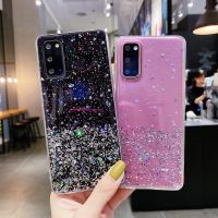 Reno 5 Pro Reno 4 Lite 4 Z 5G,2Z ไล่ระดับสีน่ารักเคสโทรศัพท์เคสสำหรับ OPPO A15 A73 A53ดาวระยิบระยับ A52