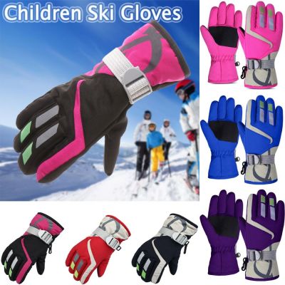 【LZ】■❍❄  Luvas impermeáveis infantis crianças meninos meninas luvas do esqui neve ao ar livre inverno