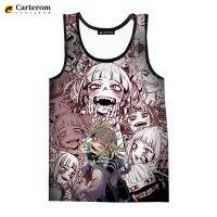 2023 New Anime Girls Himiko Toga 3D Printed Tank Tops Mens Clothing Summer Harajuku Streetwear Oversized Tops Sleeveless Shirts